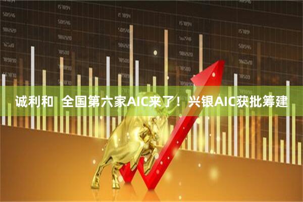 诚利和  全国第六家AIC来了！兴银AIC获批筹建