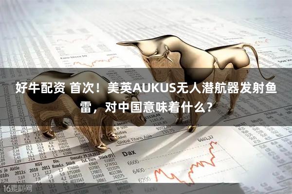好牛配资 首次！美英AUKUS无人潜航器发射鱼雷，对中国意味着什么？